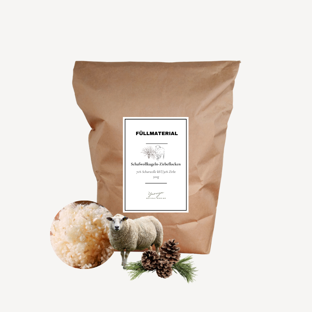 Zirbe/Schafwollflocken-Füllmaterial Nachfüllpackung Bio