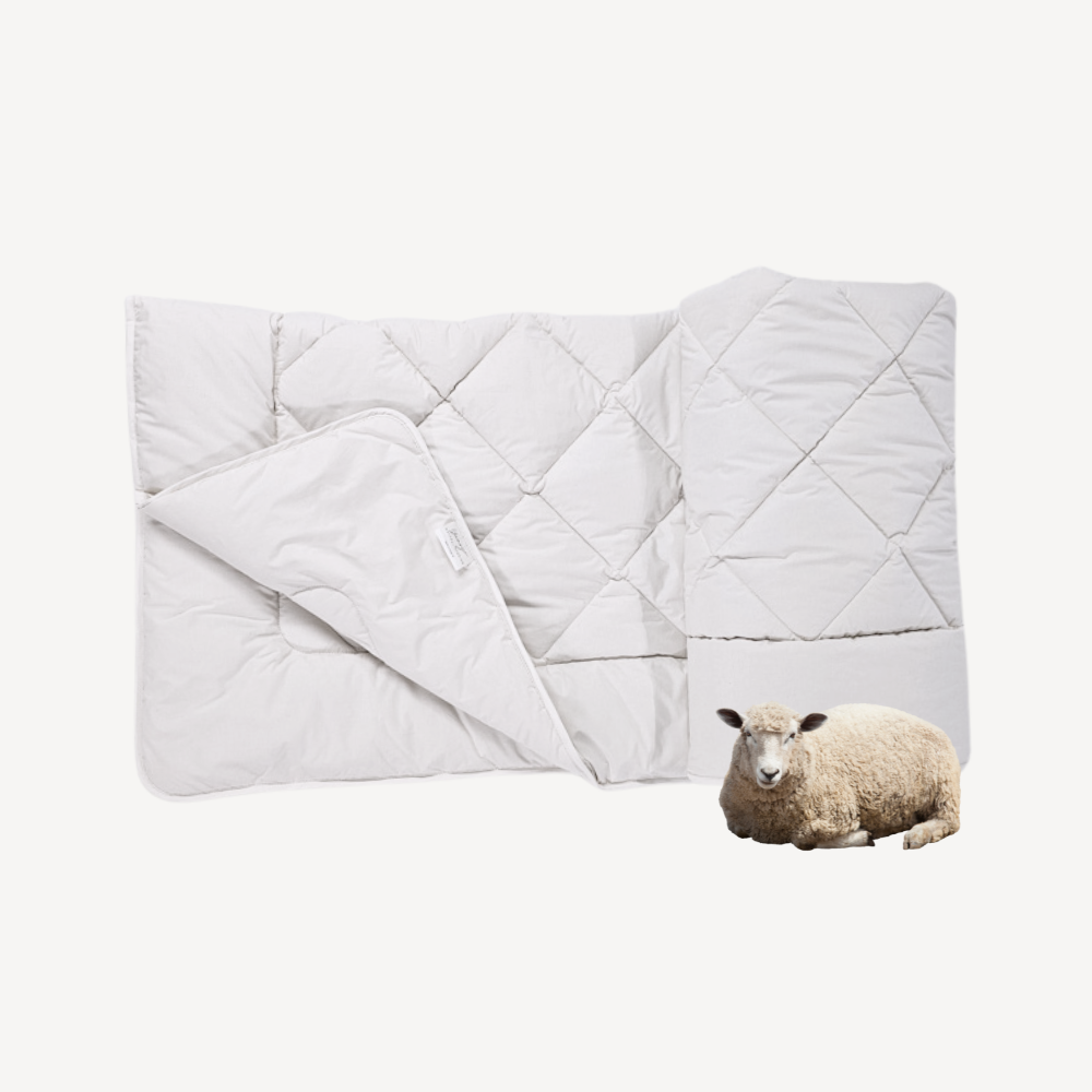 Schafwolle-Unterbett "Malea" Oeko Tex