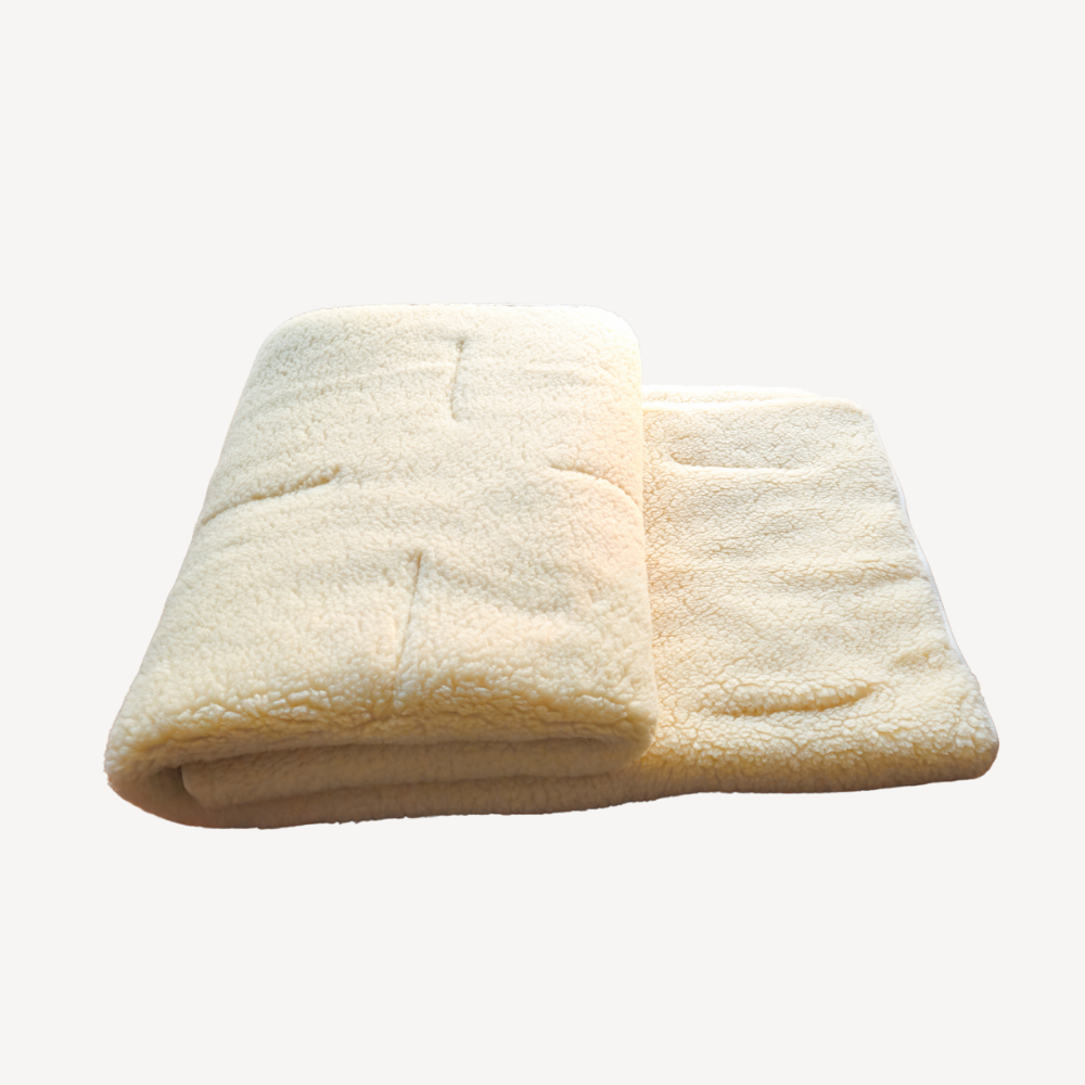 Schafwolle-Wollflor-Unterbett "Luv" mit Wollfüllung Bio