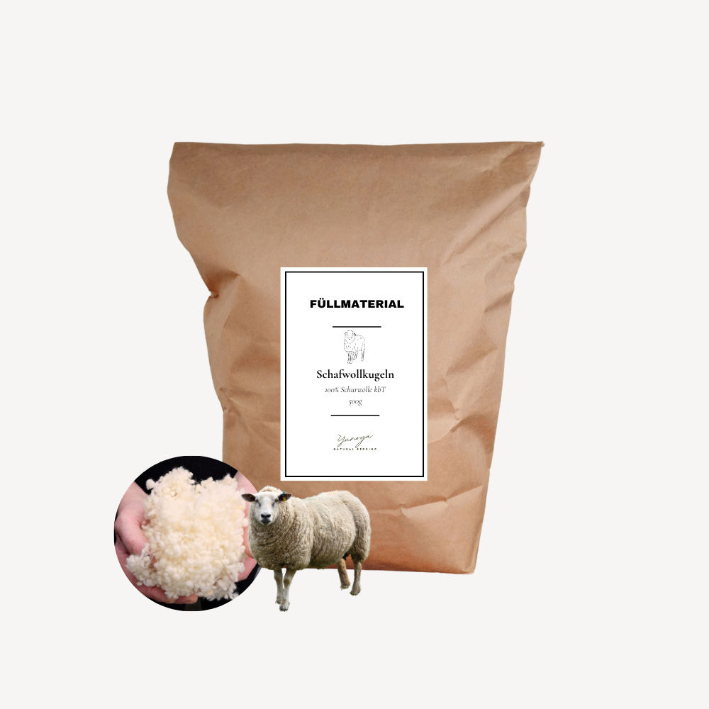 Schafwollflocken-Füllmaterial Nachfüllpackung Bio