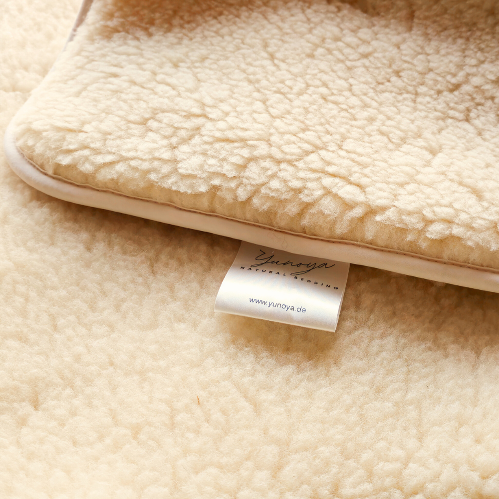 Schafwolle-Wollflor-Unterbett "Luv" mit Wollfüllung Bio